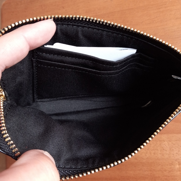 Coach Corner Zip Wristlet Leopard Print - Picture 3 of 4